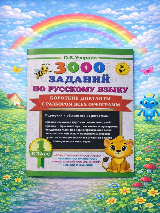 3000 Заданий по русскому языку. Короткие диктанты. 1-класс - 