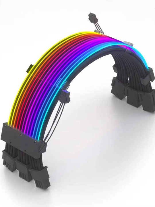 RGB кабели-удлинители питания для ПК 24 pin / 8 pin / 6+2 pin