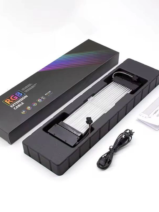 RGB кабели-удлинители питания для ПК 24 pin / 8 pin / 6+2 pin