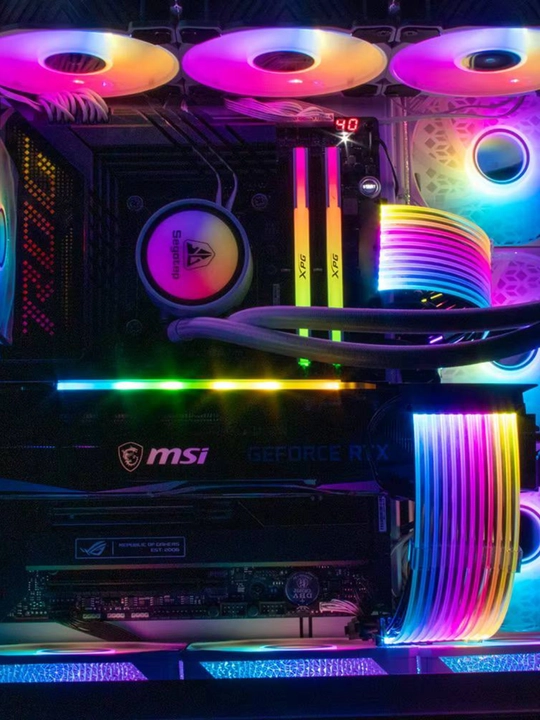 RGB кабели-удлинители питания для ПК 24 pin / 8 pin / 6+2 pin