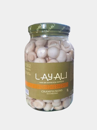 Грибы маринованные Layali 1 л, консервированные грибы в рассоле — МАРИМОЛ-MA1