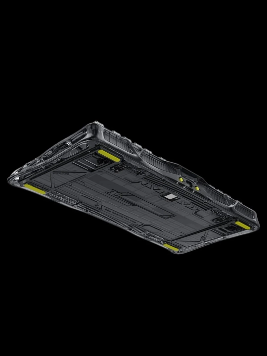 O‘yin uchun mexanik klaviatura GRAVASTAR Mercury K1 Lite — Transparent Black