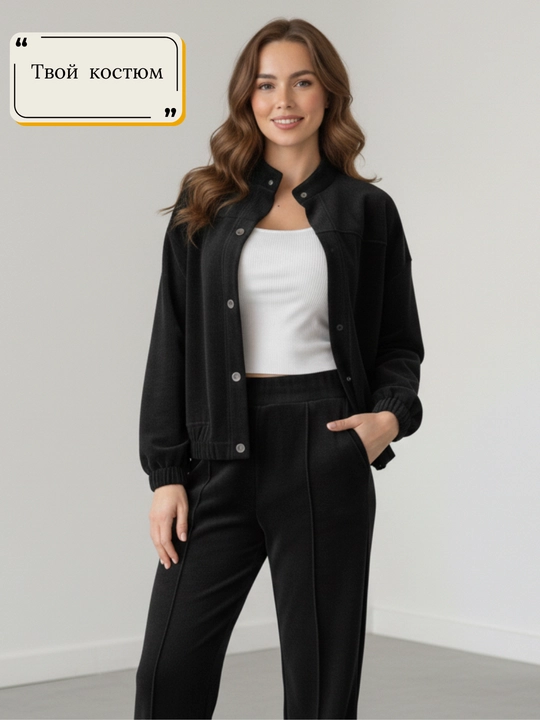 Ayollar sport kostyumi, mikrovelvet
