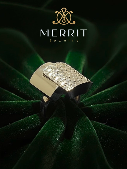 Ayollar uchun oltin uzuk va zirak to'plami, MERRIT SET1,