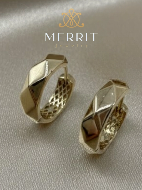 Ayollar uchun oltin uzuk va zirak to'plami, MERRIT SET1,
