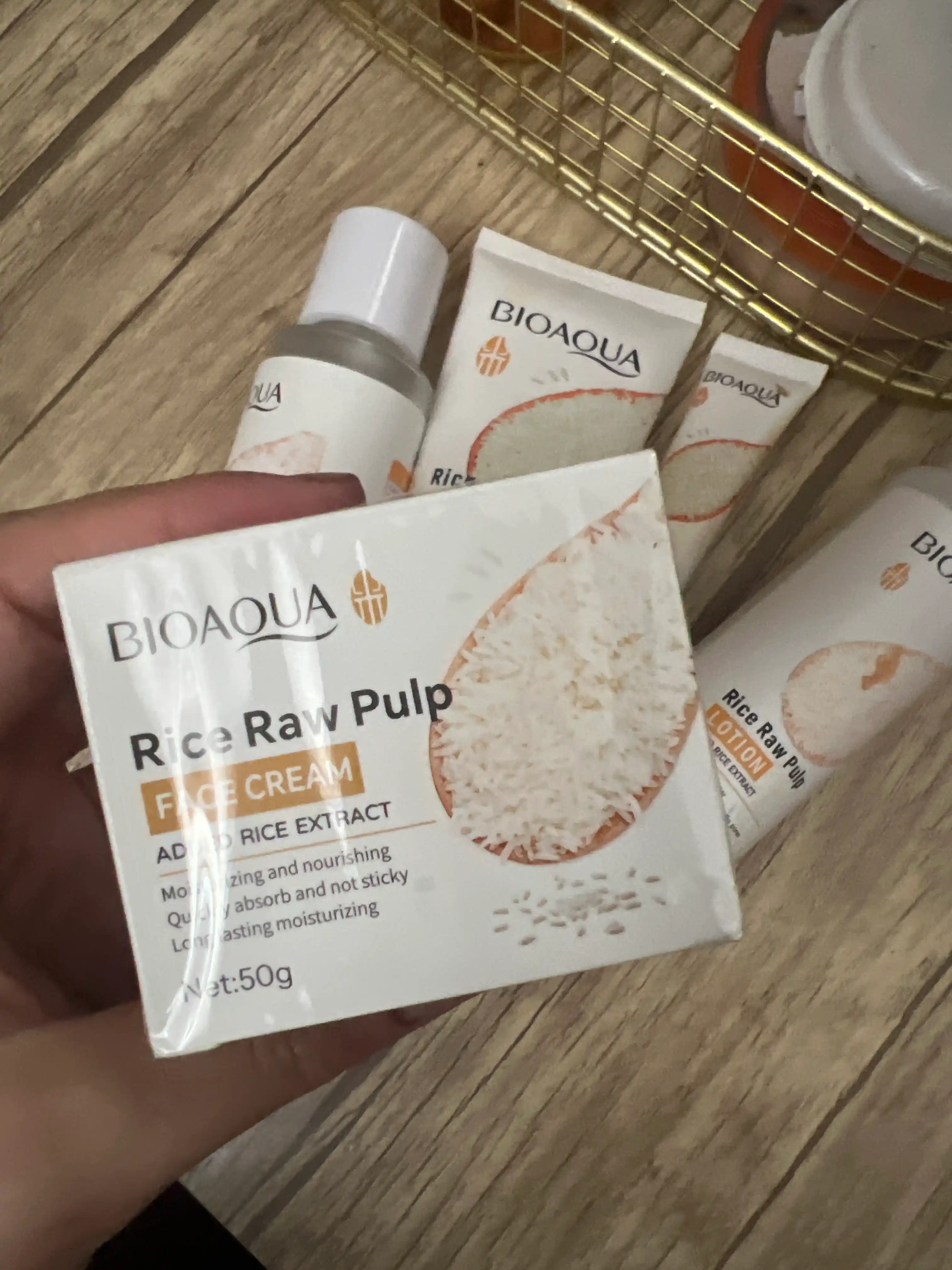 BIOAQUA Крем для лица, увлажняющий и питательный крем с экстрактом риса, дневной крем