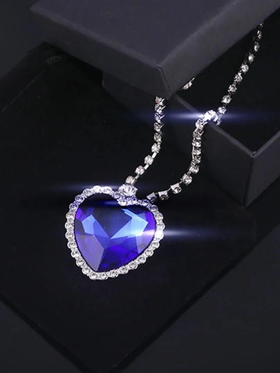 Сердце океана для женщин, кулон Титаник в американском стиле — SHOPYET-TITANIC-ГОЛУБ