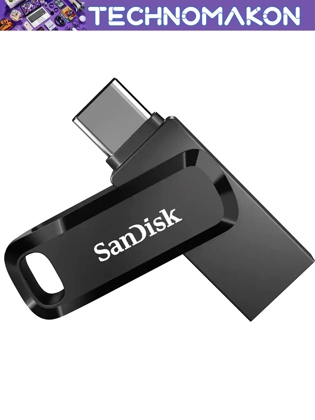 Fleshka Sandisk Ultra Dual Drive, Type-C, 128 GB, 400 Mb/s, Usb 3.2