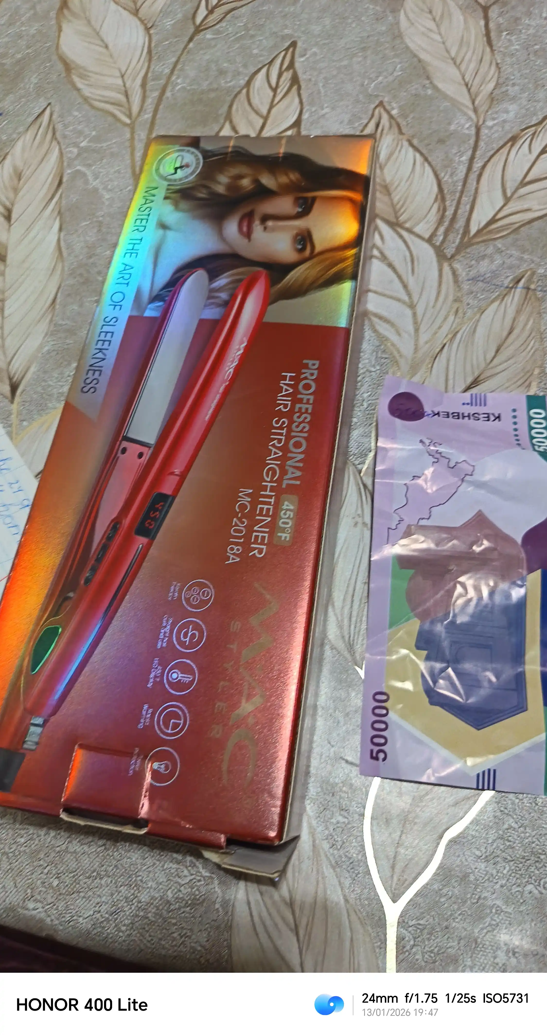 LED displeyli professional dazmol, MAC Styler MC-2018 soch to‘g‘rilagichi