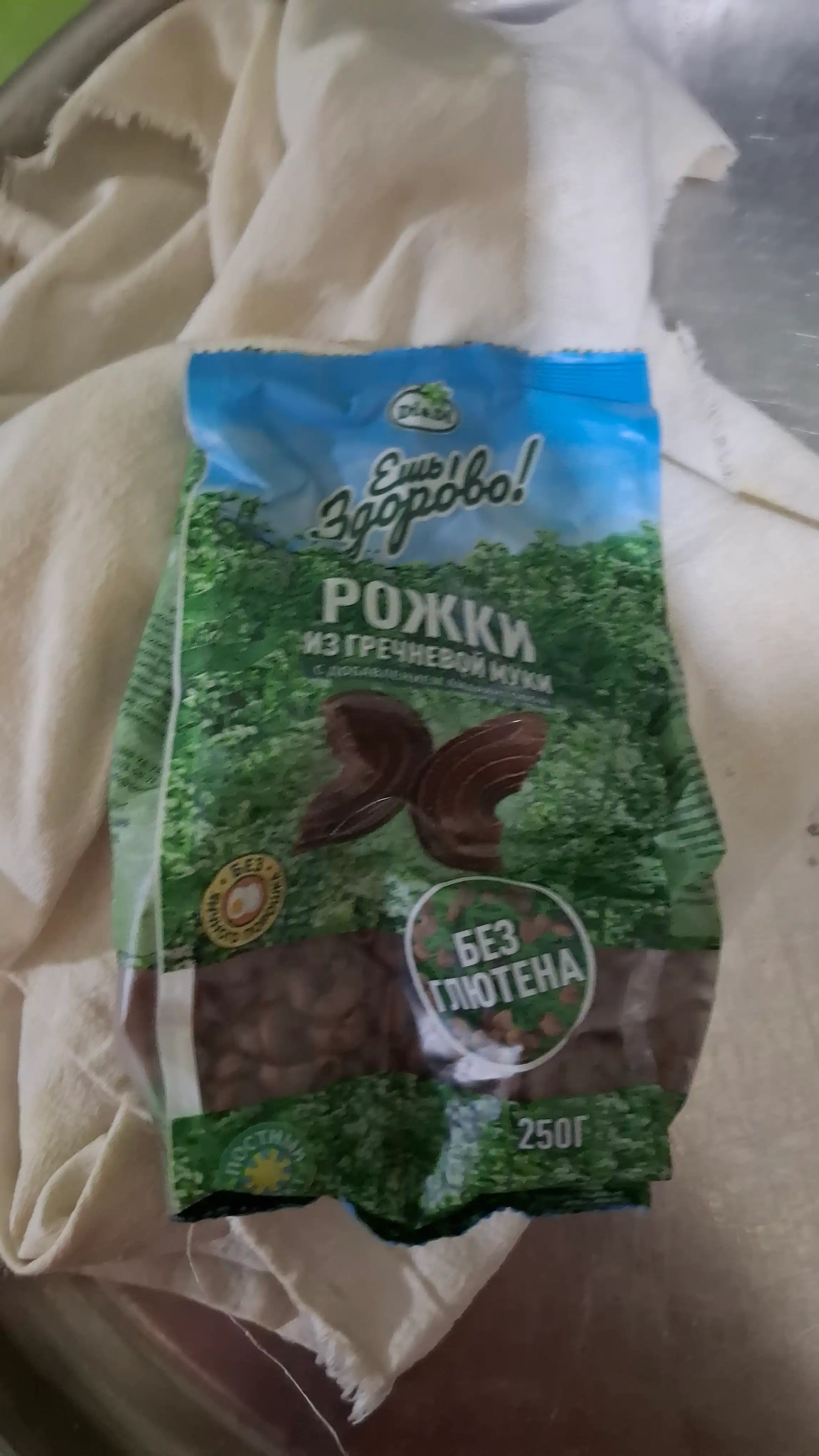 Макаронные изделия Рожки Ешь здорово, из гречневой муки с добавлением  амарантовой, 250 г