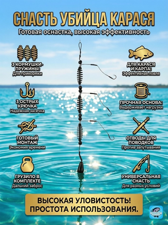 Оснастка УБИЙЦА КАРАСЯ для рыбалки - 
