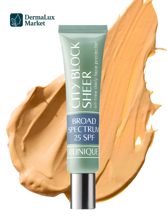 Yog‘siz quyoshdan himoya kremi, allergiyaga qarshi, Clinique City Block Sheer SPF 25