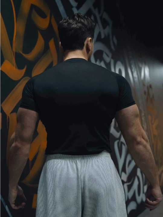 Kompression futbolka, sport, rashgard, erkaklar uchun, fitnes uchun