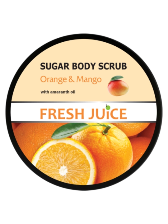 Сахарный скраб для тела, разглаживающий и питательный, Fresh Juice