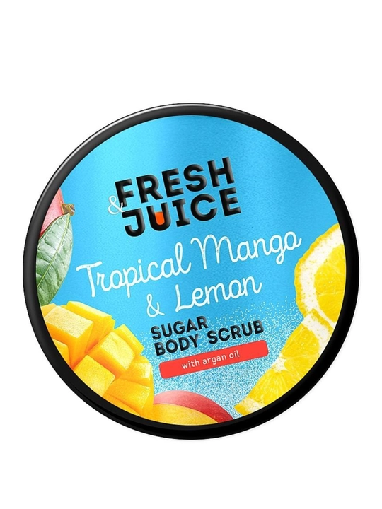 Сахарный скраб для тела, разглаживающий и питательный, Fresh Juice