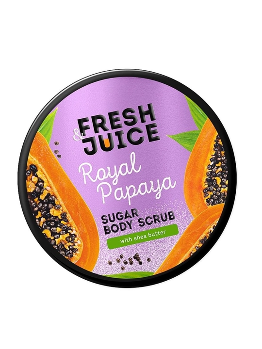 Сахарный скраб для тела, разглаживающий и питательный, Fresh Juice