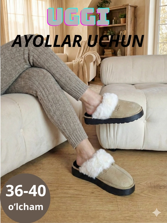 Ayollar shippagi, 36-40 o‘lchamdagi uggi - 