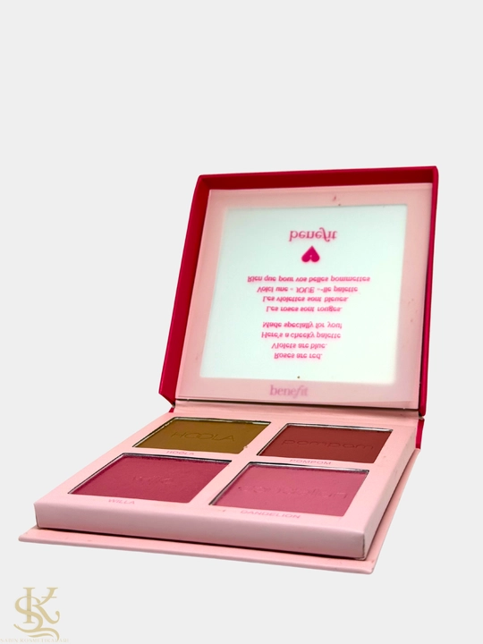 Палитра для макияжа лица с бронзером и румянами, набор из 4 оттенков, Benefit Cheeky Love