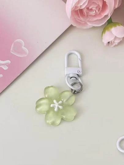 Брелок Сакура, 6 см х 2.5 см — YUMEMAG-SAKURA1-ЗЕЛЕН