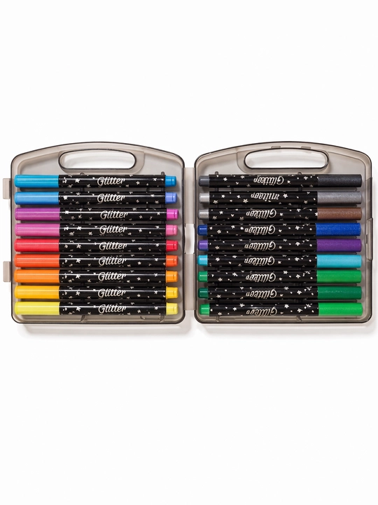 Flomasterlar Glitter 636, 18 rang