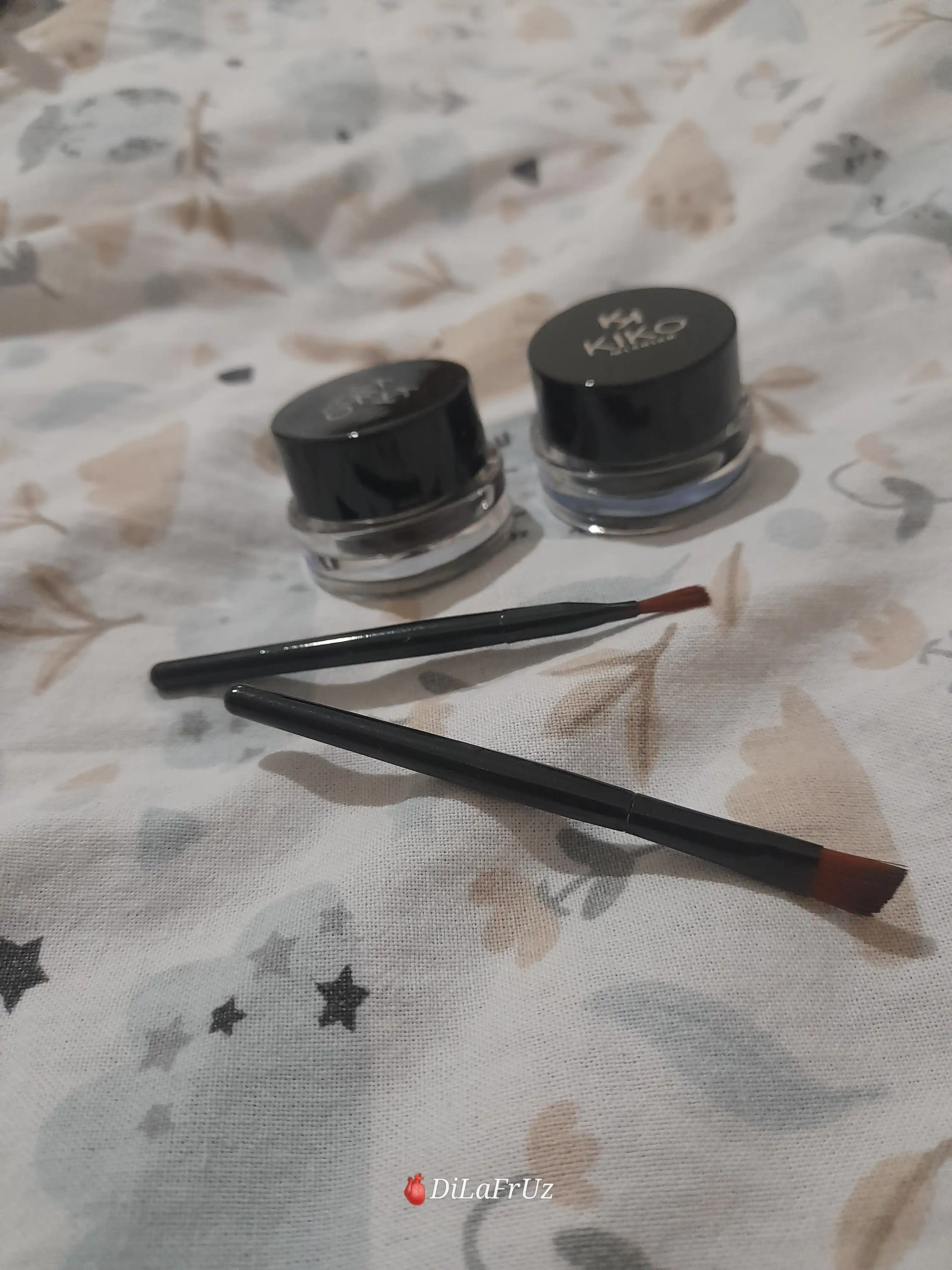 Ko'z va qosh uchun podvodka va gel 2 tasi 1 da, suvga chidamli, qora, jigarrang, 2 * 4 gr