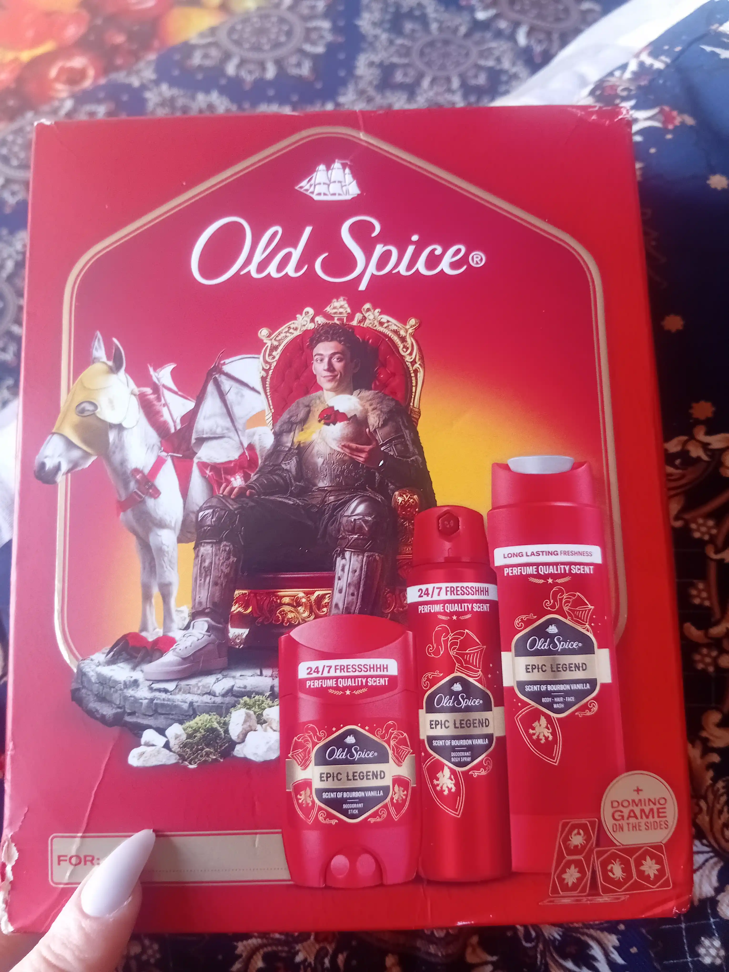 Подарочный набор Old Spice Epic Legend дезодорант стик 50мл + спрей 150мл + гель для души 250мл
