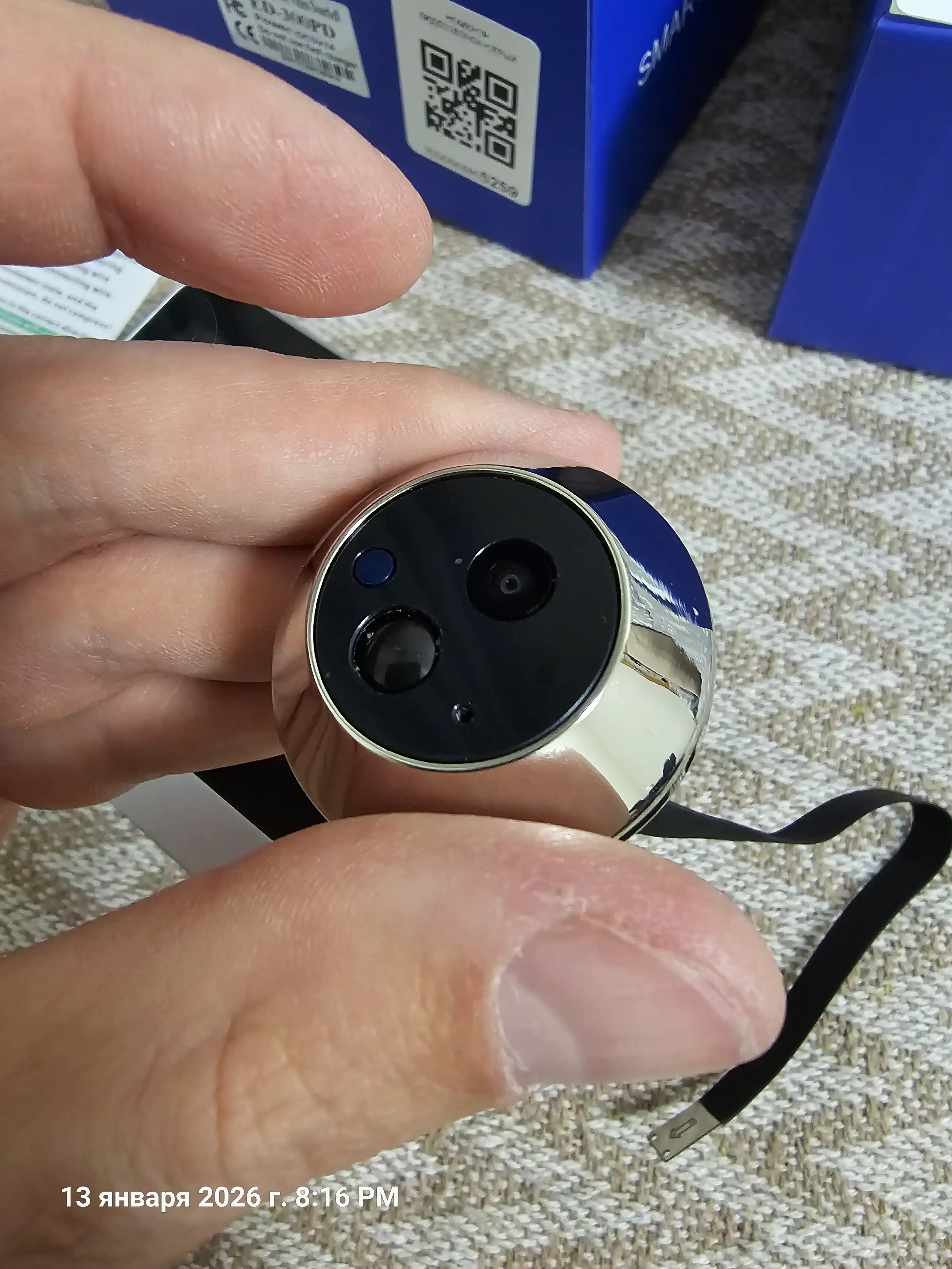 Harakat sensori bilan Wi-Fi Ed-300PA/300PB video eshik qo'ng'irog'i