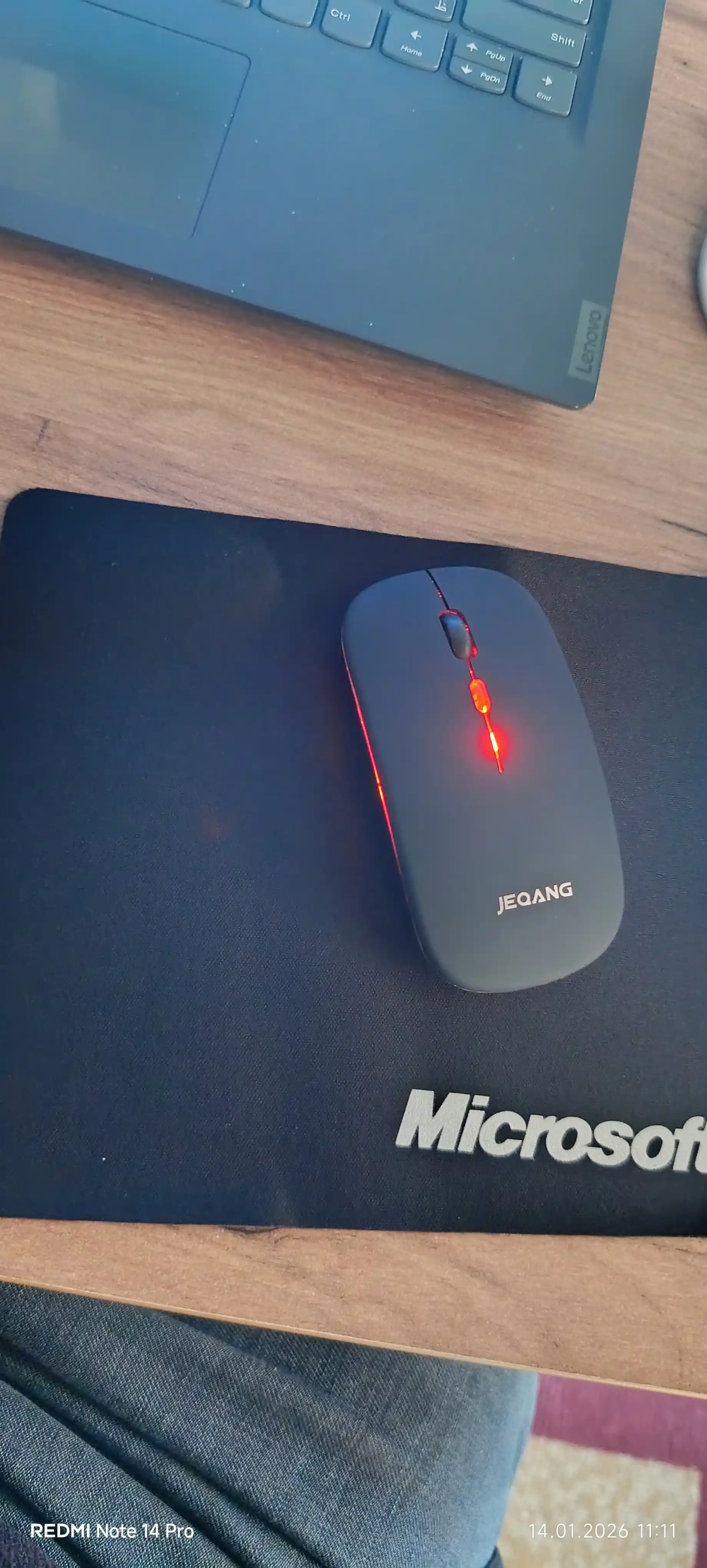 Simsiz shovqinsiz kompyuter sichqonchasi, RGB yoritgichli, Bluetooth