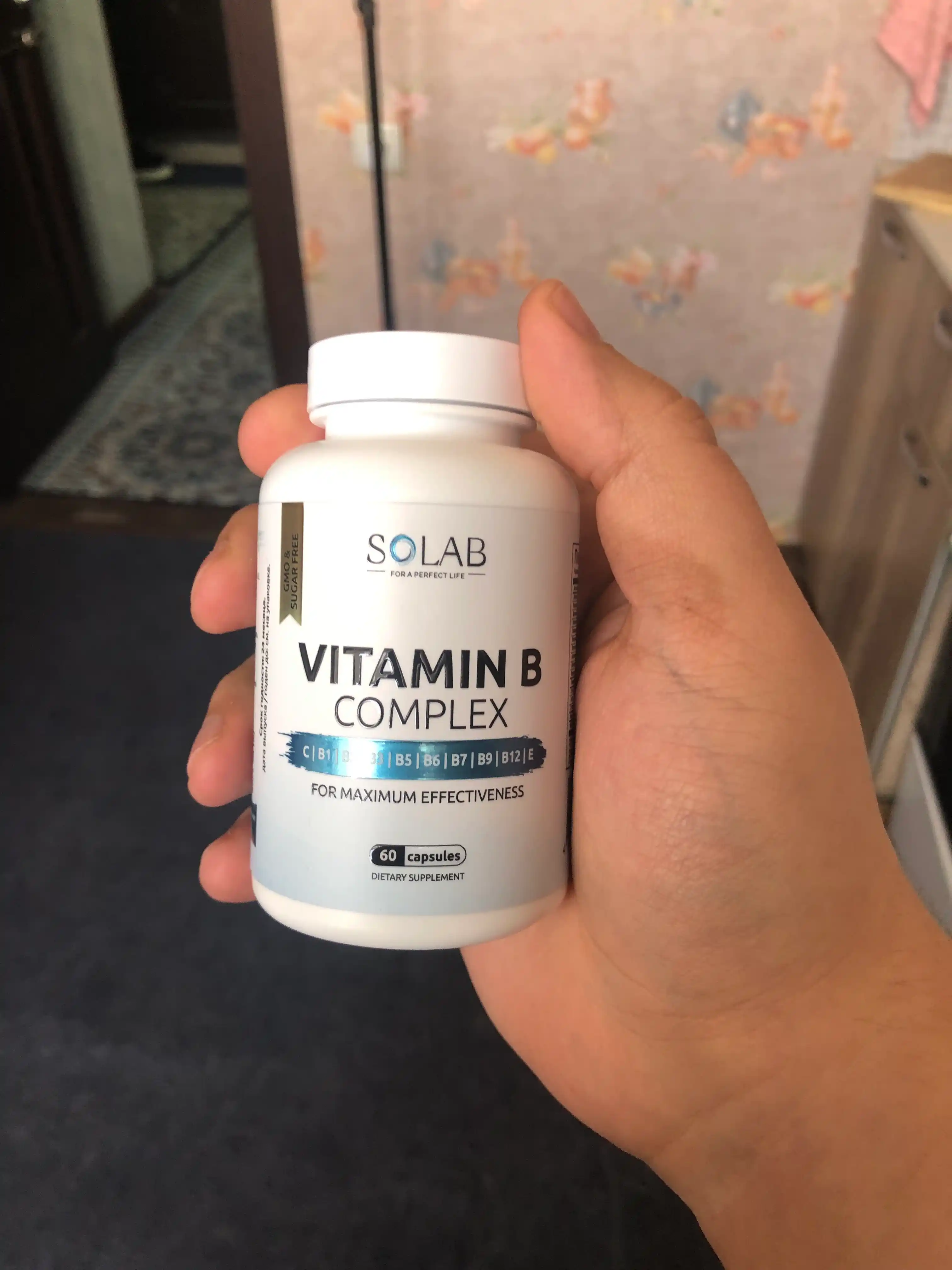 Витамины группы В, SOLAB, 60 капсул