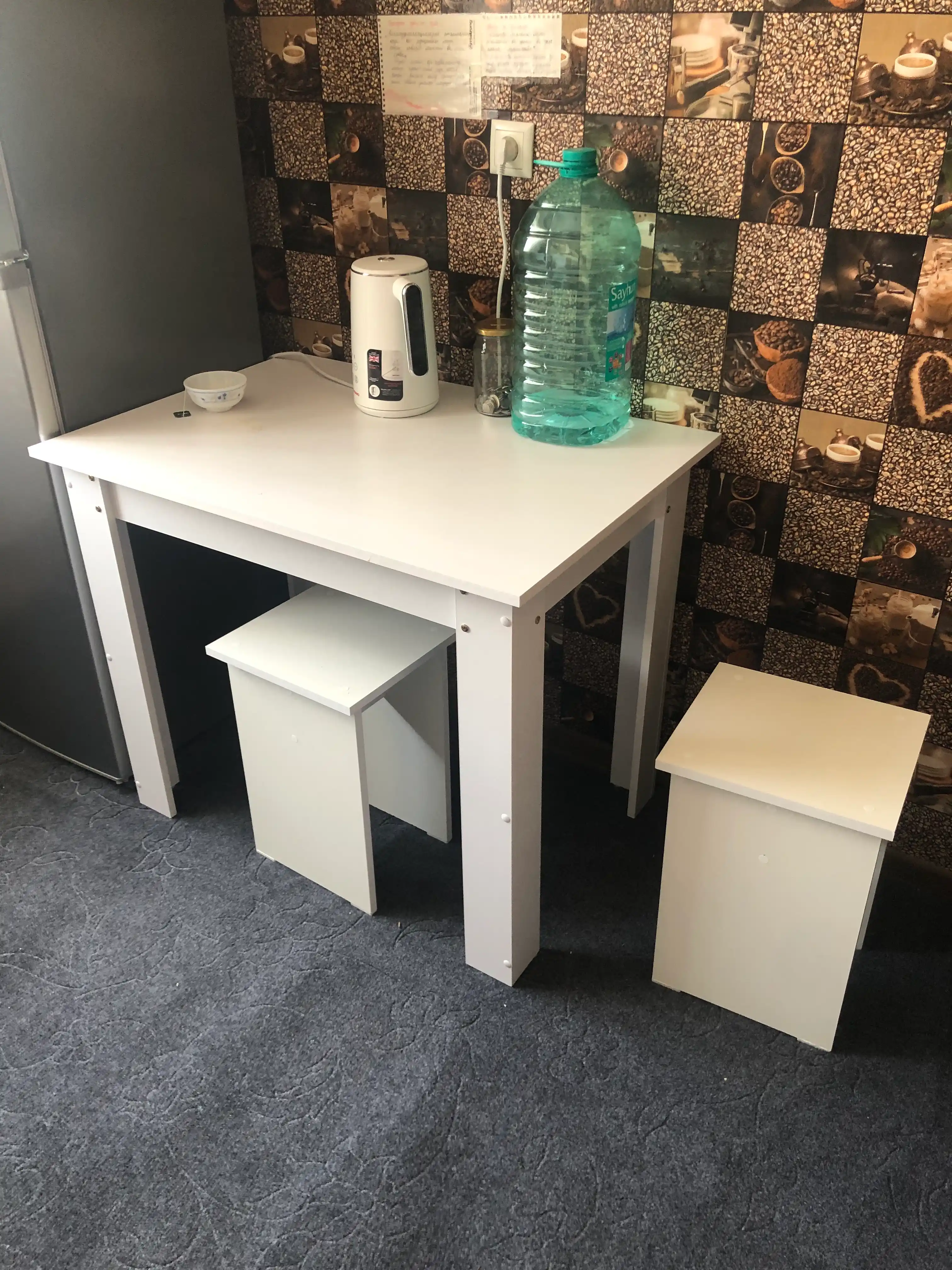 Oshxona va restoran, kafe uchun ixcham ovqatlanish stoli, 95 sm * 65 sm * 76 sm