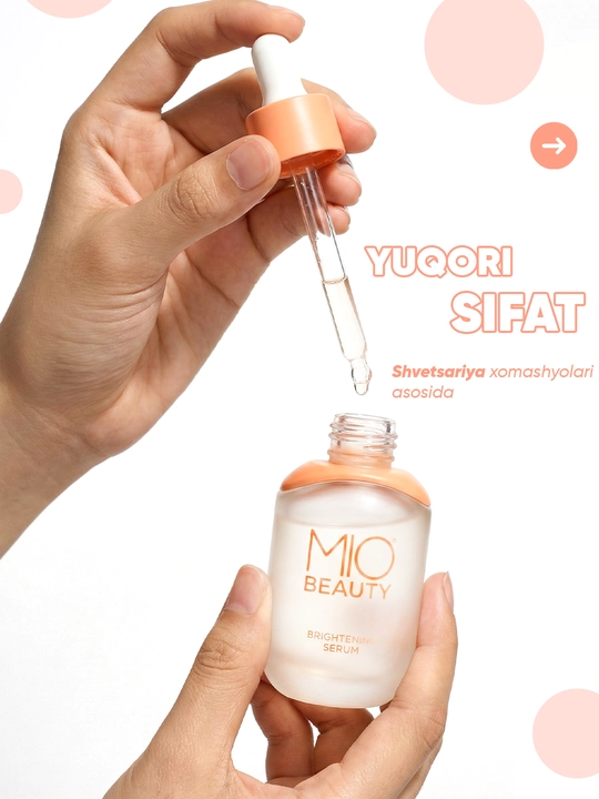 Oqartiruvchi yuz sirovarotka "MIO BEAUTY"