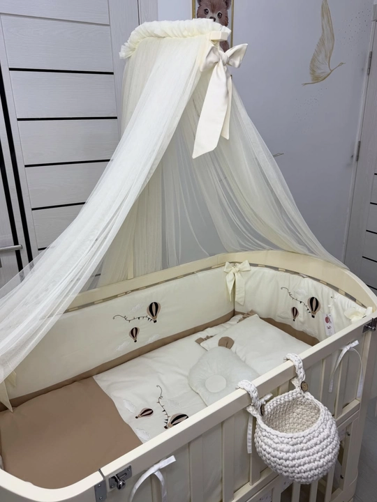 Bola beshigi uchun havo balonli matras, adyol va ortopedik yostiq to'plami
