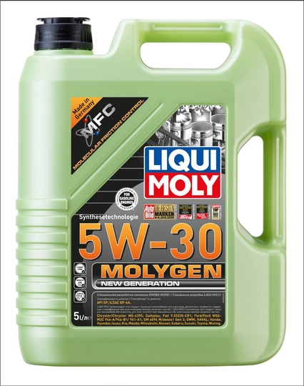 Синтетическое моторное масло Molygen New Generation 5W-30, 5 л