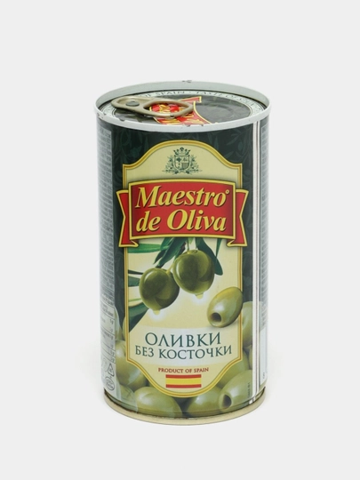 Маслины Maestro De Oliva, отборные, без косточки, 370 мл — TOUCHOM-OLIVKIMAESTRO-ЗЕЛЕН