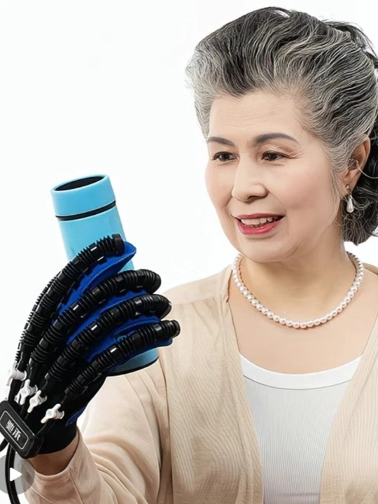 Reabilitatsion robot qo‘lqop, insultdan keyingi qo‘l mashq qiluvchi trenajyor