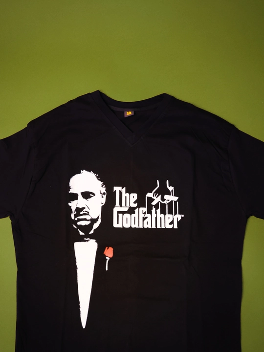 Erkaklar uchun qora futbolka dizaynerlik printli, M–4XL