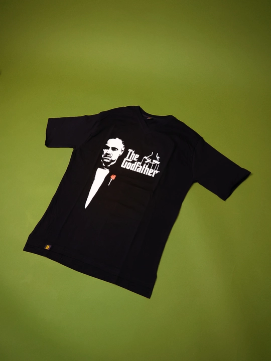 Erkaklar uchun qora futbolka dizaynerlik printli, M–4XL