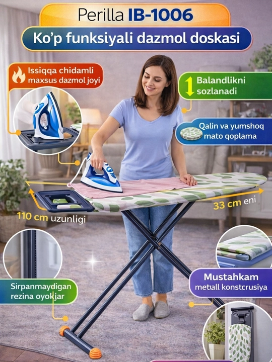 Perilla IB-1006 Dazmol Taxtasi – Buklanadigan