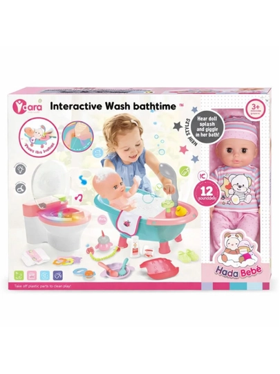 Интерактивная кукла с ванной Interactive Wash Bathtime — VEKKIUZ-WASHBATHTIME