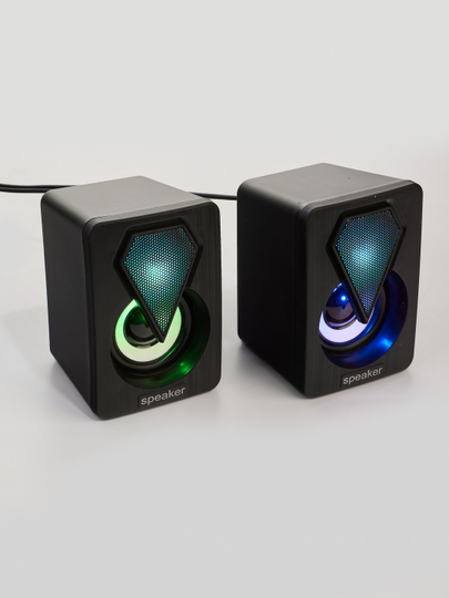 RGB USB mini kolonkalar spiker, kompyuter, noutbuk va smartfonlar uchun - 