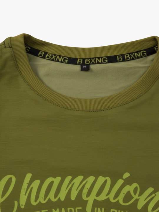 Футболка мужская «Champions», чёрная, белая и зелёная, размеры M–4XL