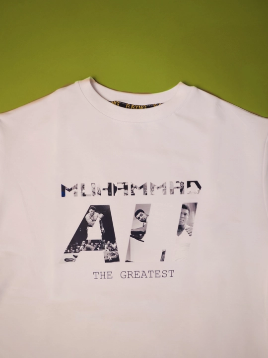 Футболка мужская «Ali (Muhammad Ali)», белая и чёрная, размеры M–4XL