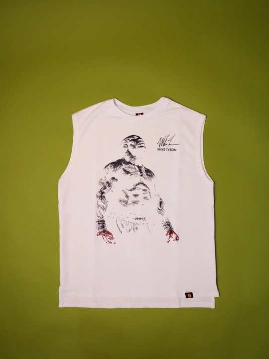 M-4XL o‘lchamli "Hech qachon taslim bo‘lmang" erkaklar kurashi, oq-qora