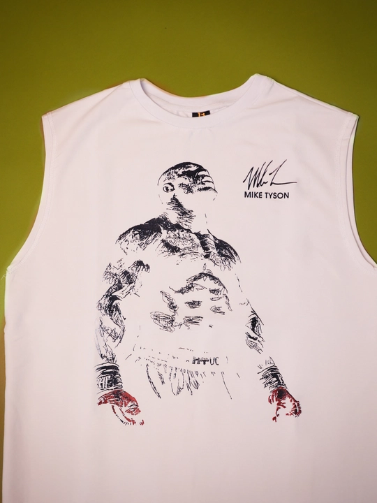 M-4XL o‘lchamli "Hech qachon taslim bo‘lmang" erkaklar kurashi, oq-qora