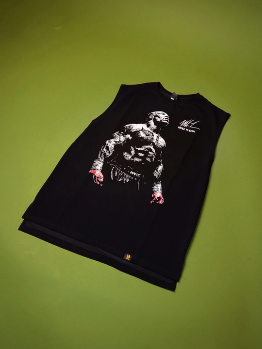 Борцовка мужская «Never Give Up», белая и чёрная, размеры M–4XL