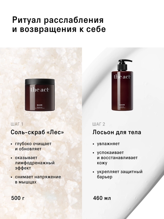 Банный SPA-набор скраб и лосьон для тела