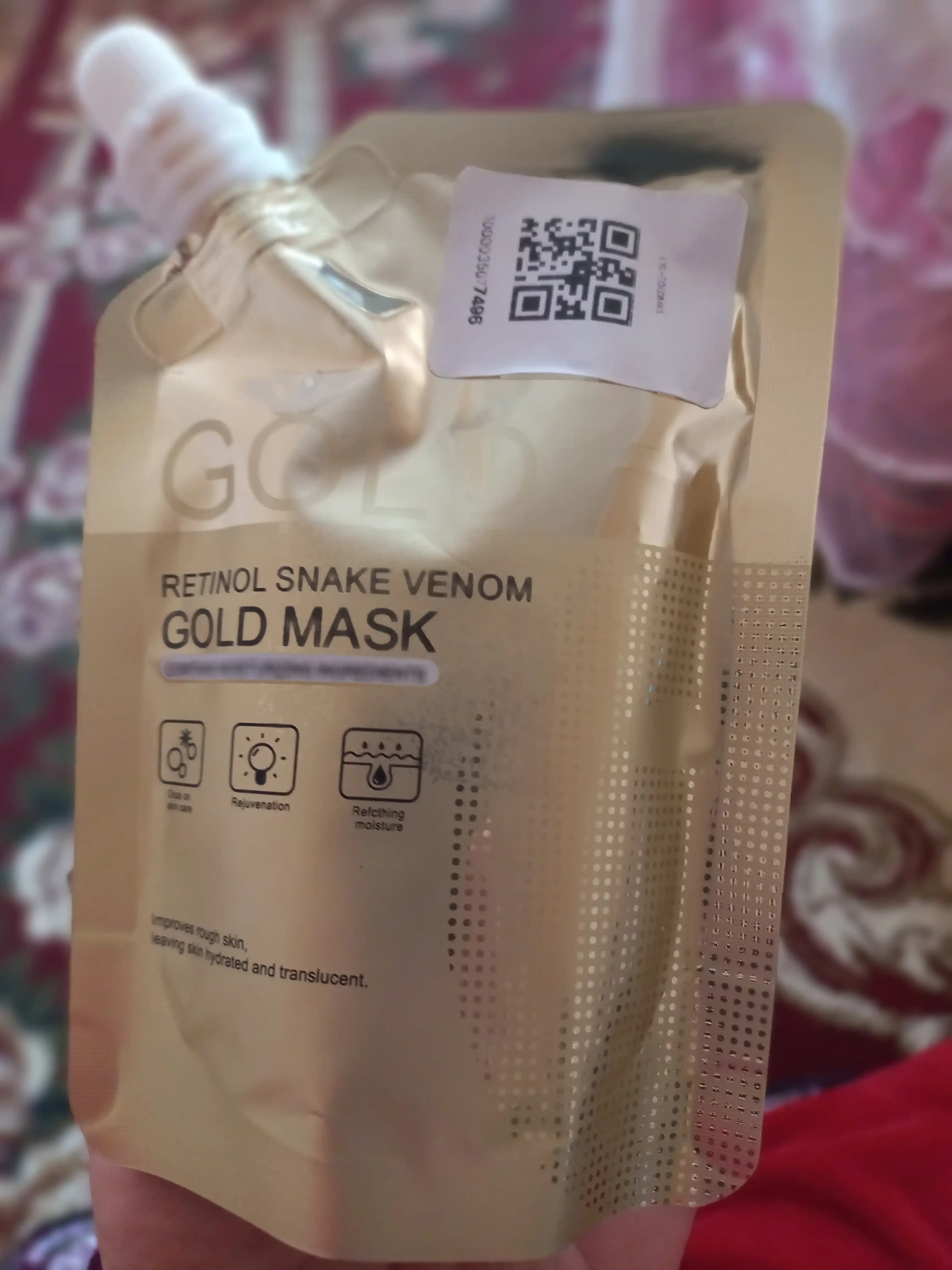 Yuz terisini namlash, yoshartirish va parvarish qilish uchun Gold Mask suyuq yuz niqobi, 100 g