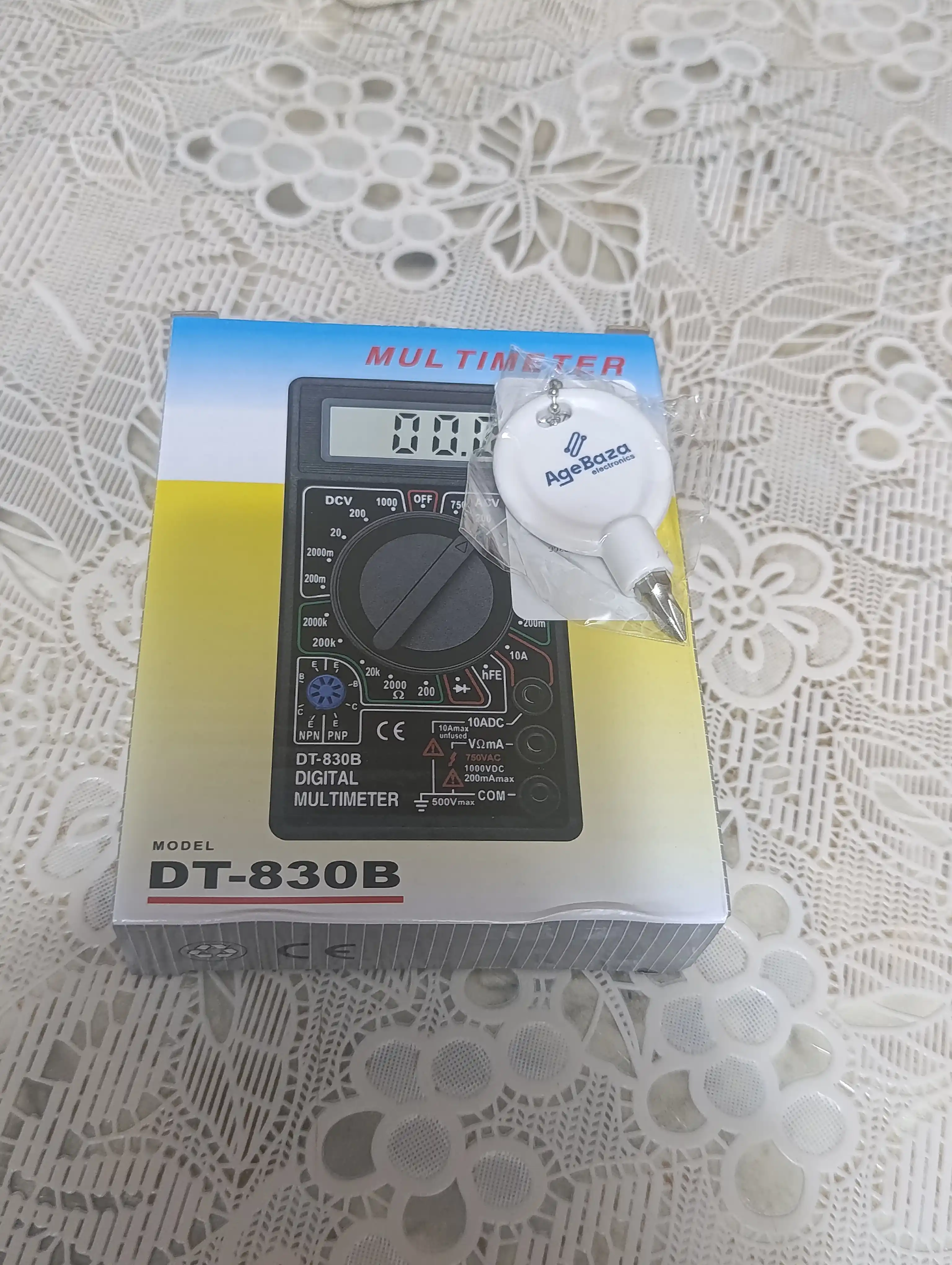 Raqamli multimetr DT-830B: tok, kuchlanish va qarshilikni olchash uchun