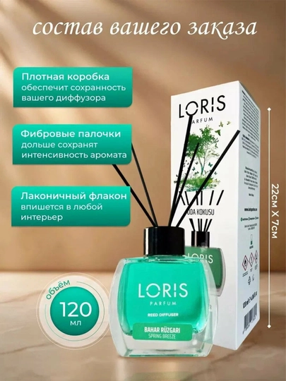 Парфюм для дома и офиса LORIS — изысканный аромат и свежесть вашего пространства
