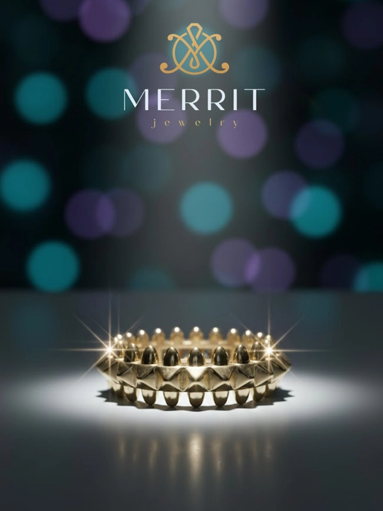 Ayollar uchun oltin uzuk va zirak to'plami, MERRIT SET1,